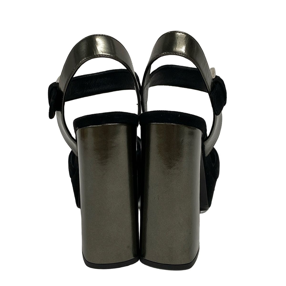 プラダ サンダルBK 36 サンダル PRADA(プラダ) サンダル 36 レディース - 黒 レザー - メルカリ