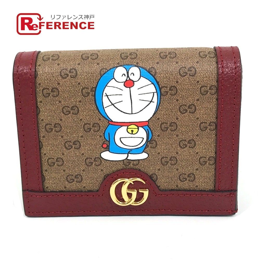 GUCCI グッチ 2つ折り財布 ドラえもん×GUCCI 647788 GGスプリーム