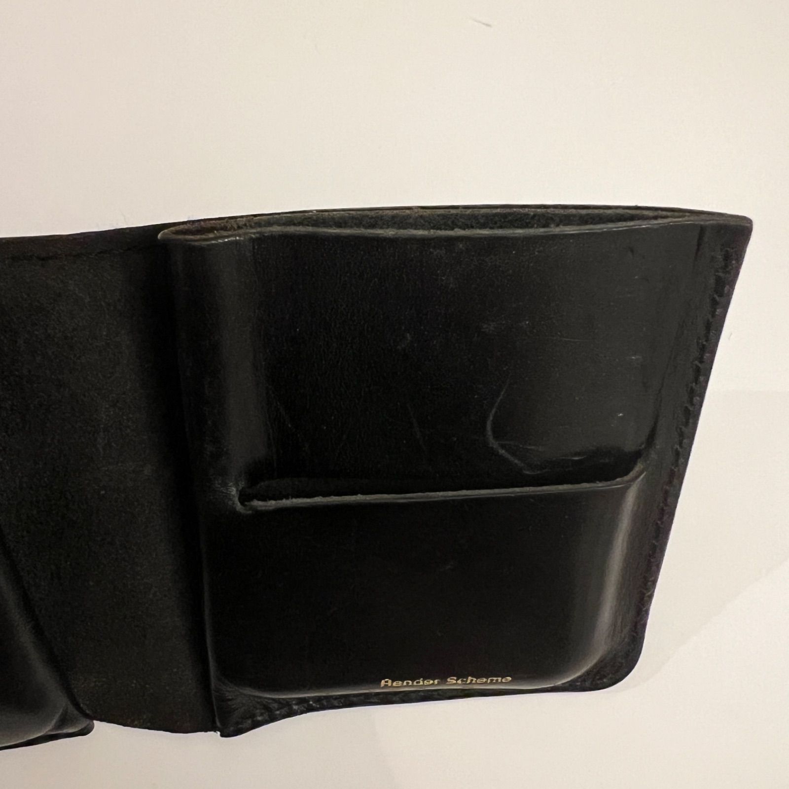 【Hender Scheme】Wallet Black cow leather ウォレット