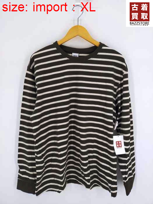 ZARA 長袖ボーダーTシャツ L - Tシャツ