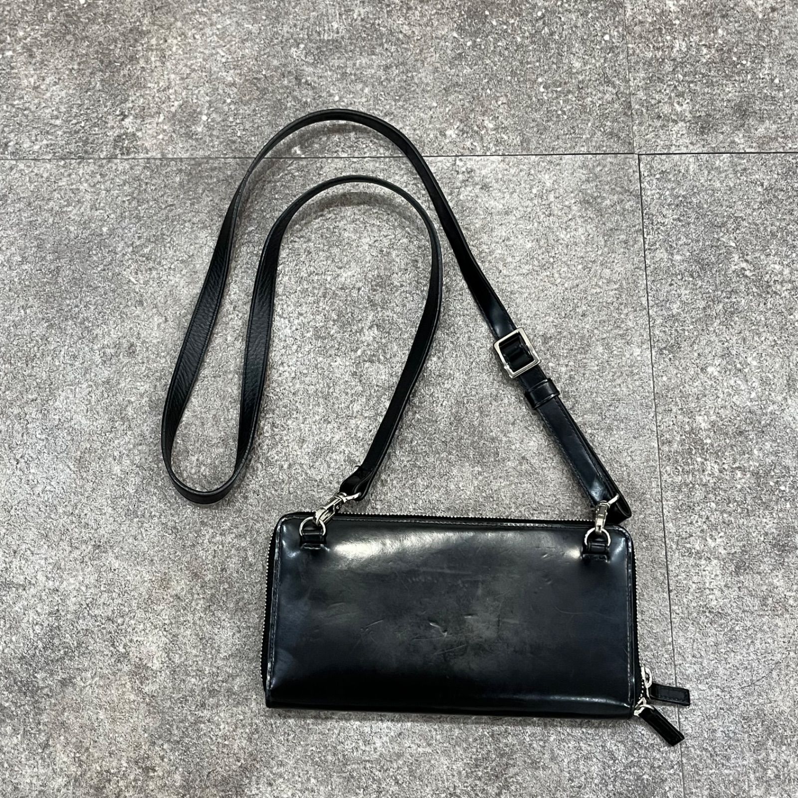 参考上代49500円 RAMIDUS ESSENCE WALLET SHOULDER エッセンス