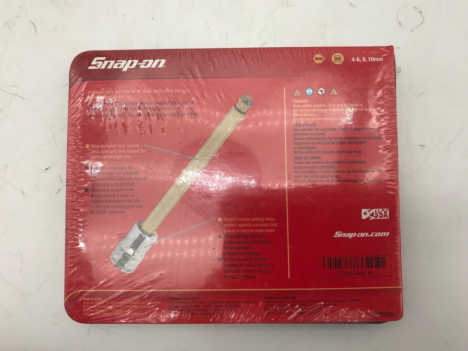 〇Snap-on スナップオン ボールロングヘキサゴンソケットセット 205EFABLM ITQGC7KXICF4 エコツール小牧ｲﾝﾀｰ店 M02