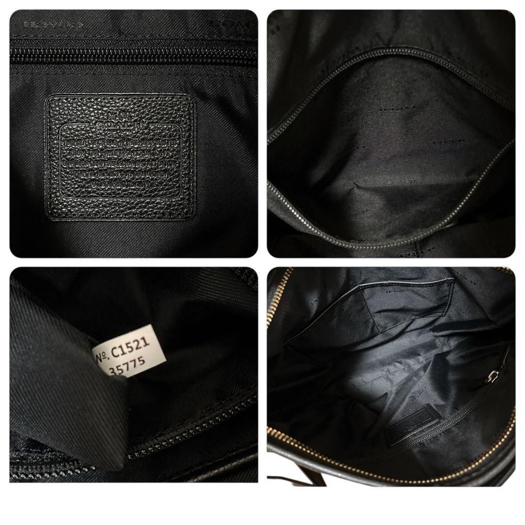 極美品 コーチ COACH レザー ショルダーバッグ シボ革 35775 斜め掛け