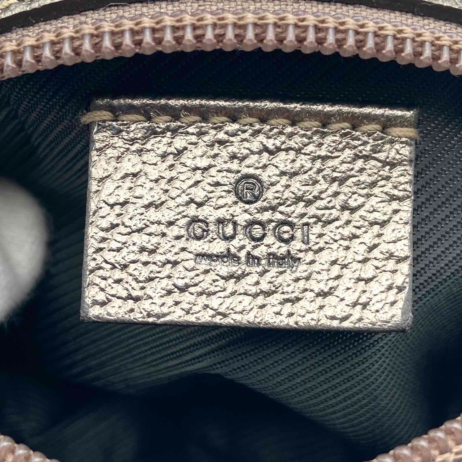 美品 グッチ GUCCI ミニポーチ GG柄 キャンバス GUCCI グッチ GG柄 GGキャンバス ポーチ 小物入れ - メルカリ