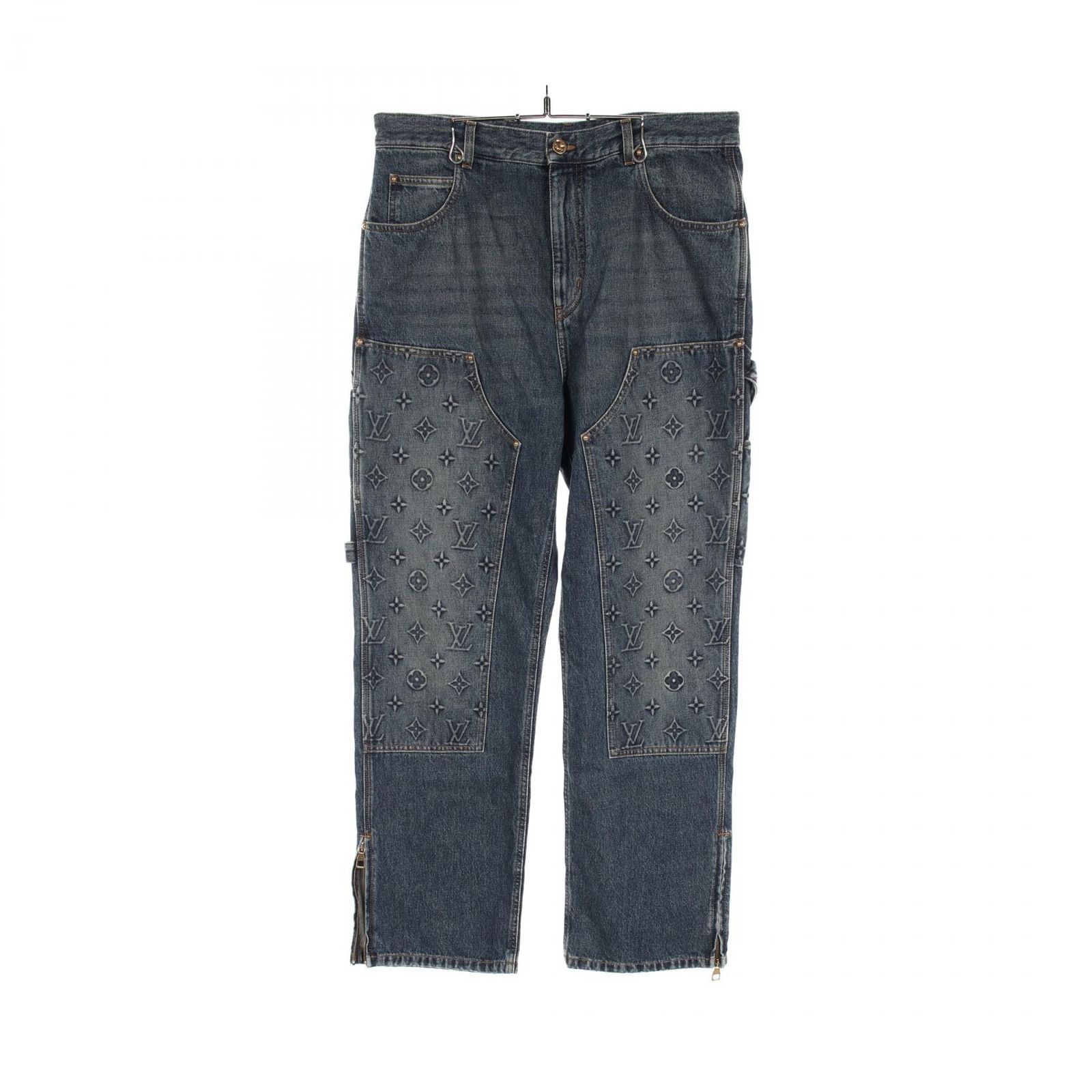 ルイ ヴィトン LOUIS VUITTON デニムパンツ モノグラムカーペンター RM232Q Y38 HOD45W コットン デニムパンツ メンズ Used A