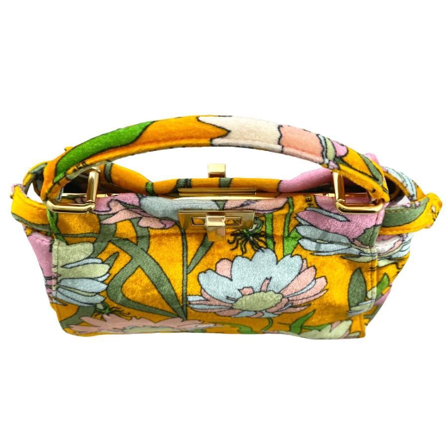 ☆E808 FENDI フェンディ 8BN244 ピーカブー アイコニック ベロア 