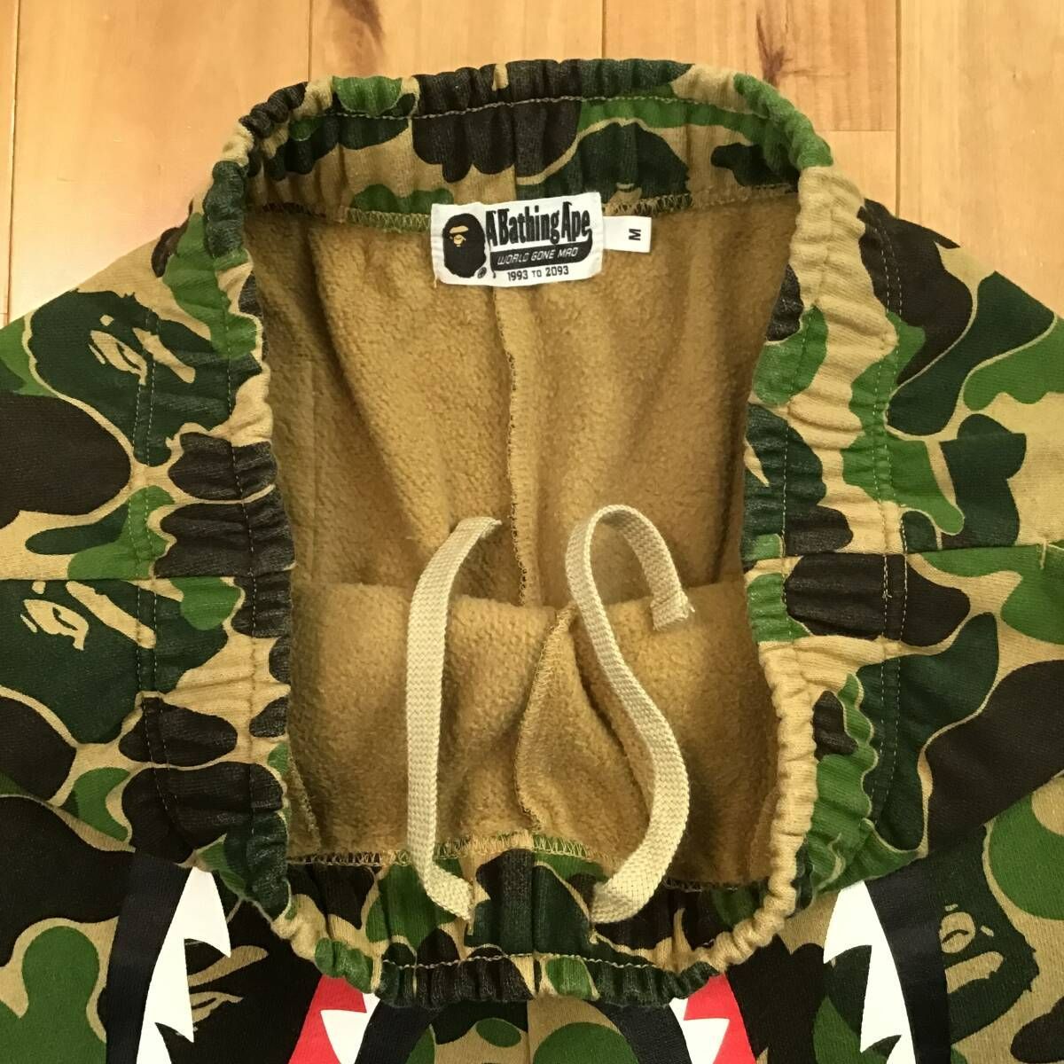 ABC camo green シャーク スウェットハーフパンツ Mサイズ a bathing 