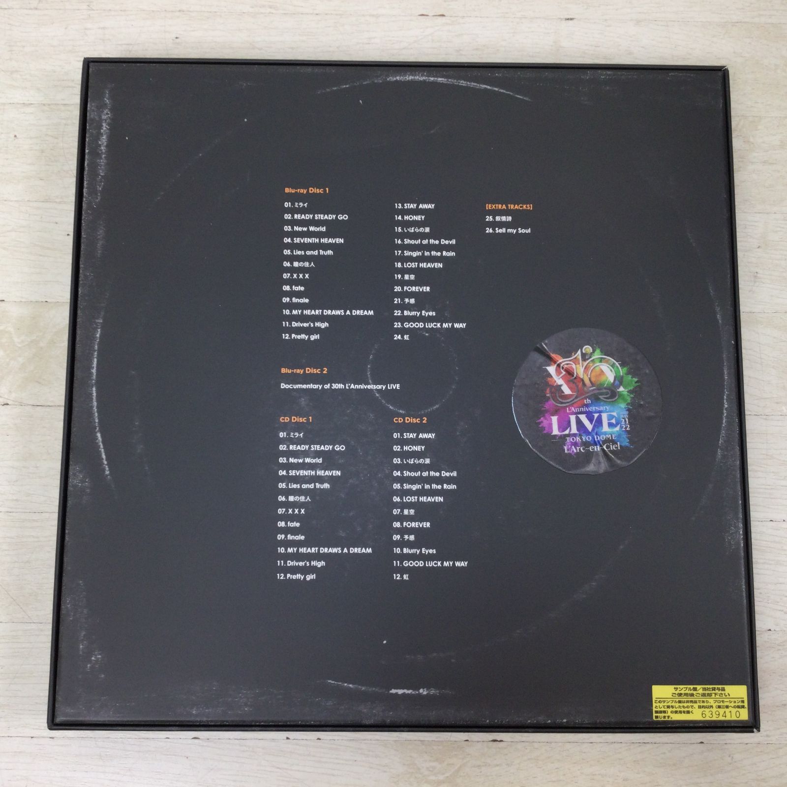 1410 L Arc〜en〜Ciel ラルクアンシエル 30th L Anniversary Blu-ray ブルーレイ ラニバ 版 ラルク