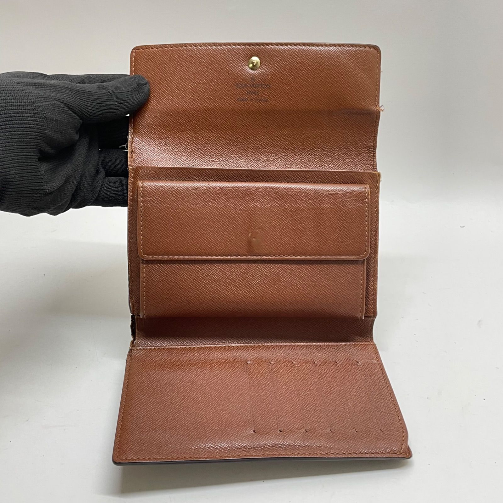 1821 LOUIS VUITTON ルイヴィトン モノグラム パピエ 三つ折り