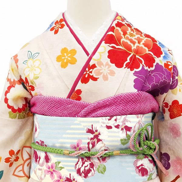 liz lisa リズリサ　袋帯 振袖用　中古　美品 中古】 振袖用 袋帯 フォーマル 着物 正絹 絹 LIZ LISA リズリサ