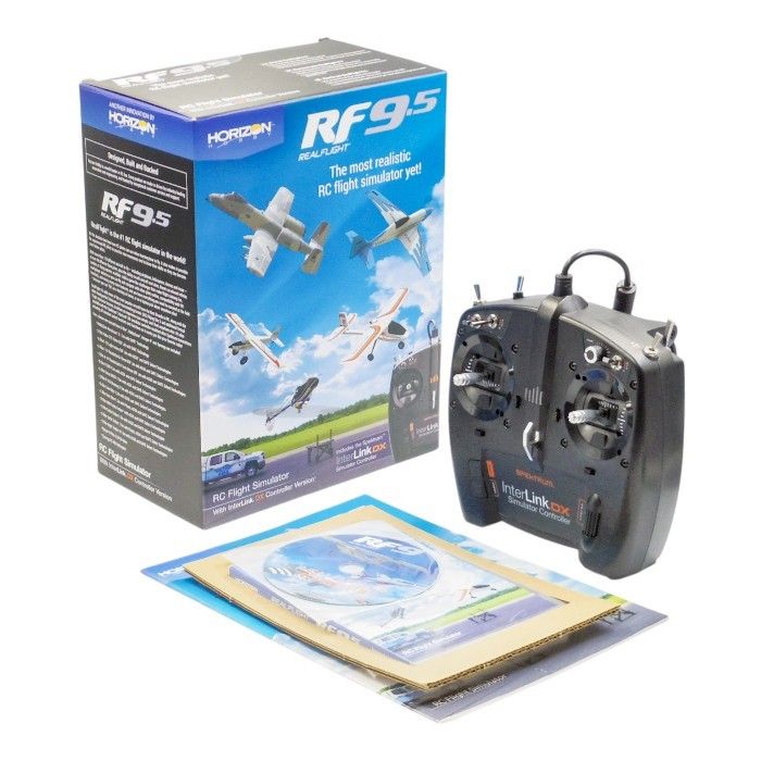 RealFlight 9.5 RF9.5 リアルフライト ラジオコントロール RC フライトシミュレータ interlink dx コントローラー付き RFL1200 a1