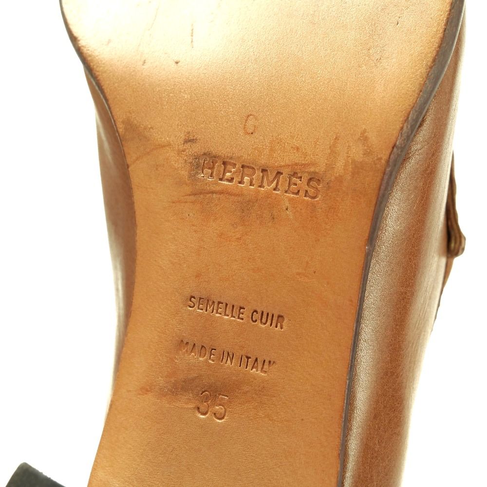 HERMES エルメス ローファー サイズ35 コンスタンス Hロゴ チャンキー
