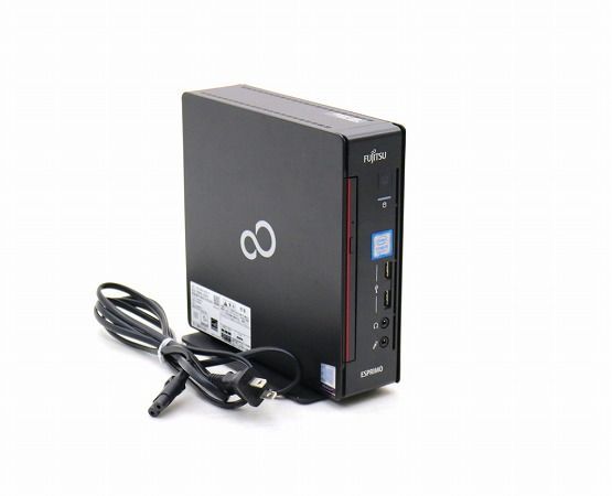 富士通 ESPRIMO Q558/V Core i5-8500T 2.1GHz 8GB 256GB(新品NVMe SSD)+500GB(HDD) DisplayPort/DVI-D出力 Windows11 Pro 64bit 中古