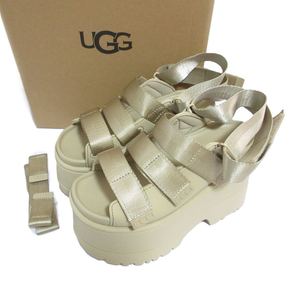 ♥ UGG アグ W G enRise スリングバック ストラップ プラットフォームサンダル サイズUS6 23cm サンドベージュ レディース 古着