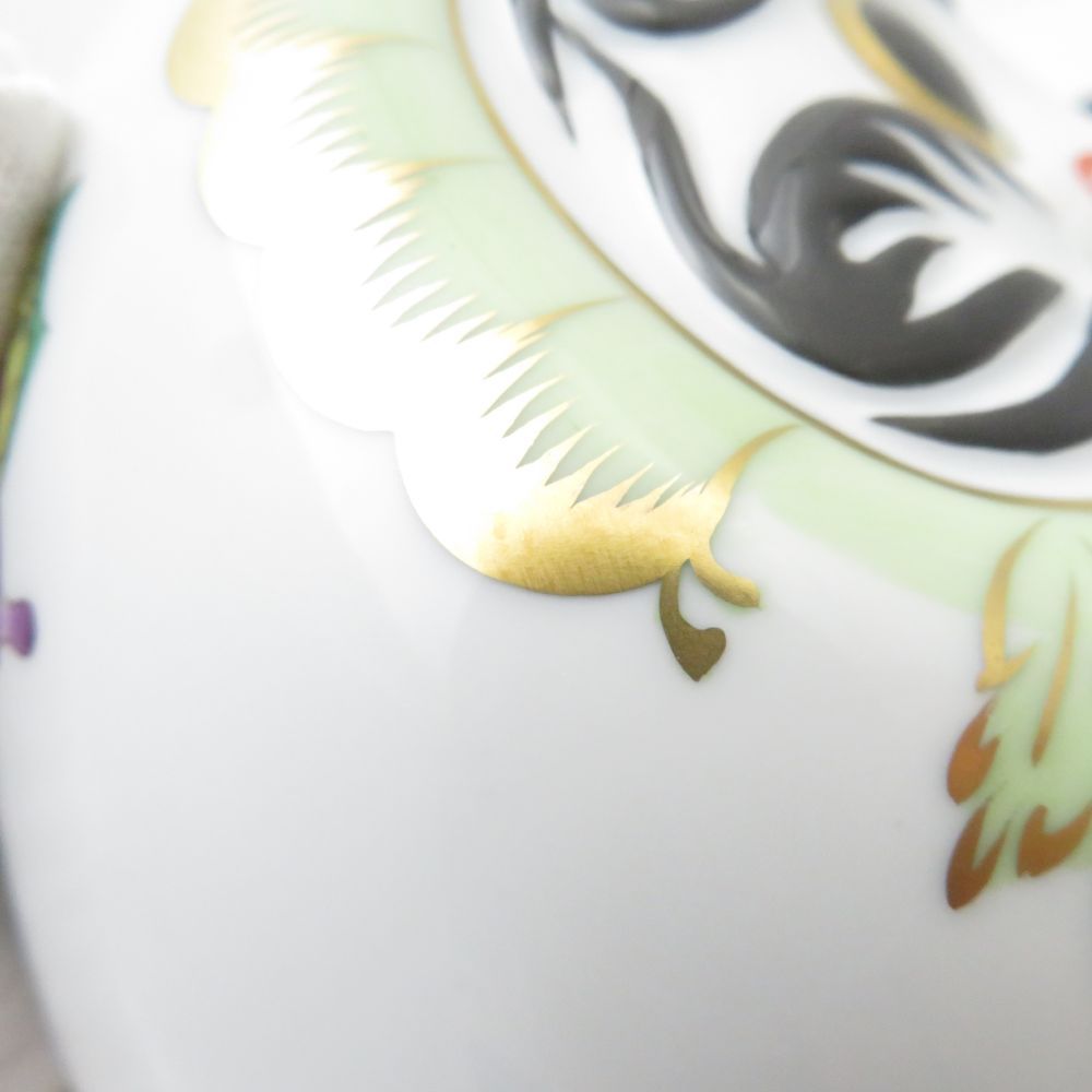 美品 Herend ヘレンド ヴィクトリアブーケ VBO ダルマ L 置物