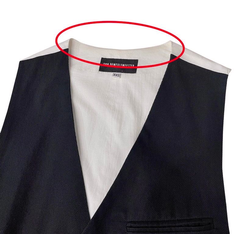 【美品】Ann Demeulemeester ノースリーブ ロング ベスト ジレ 美品】Ann Demeulemeester ノースリーブ ロング ベスト ジレ
