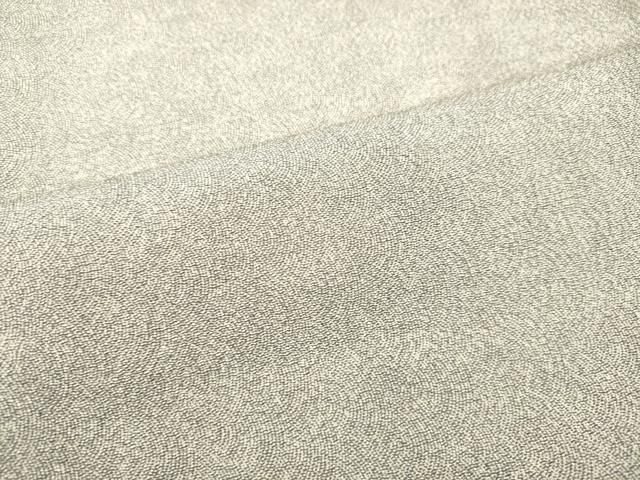 平和屋着物●江戸小紋　作家物　鮫小紋柄　鬼しぼ縮緬　正絹　逸品　DAAR4484tw 平和屋着物○江戸小紋 作家物 鮫小紋柄 鬼しぼ縮緬 正絹 逸品