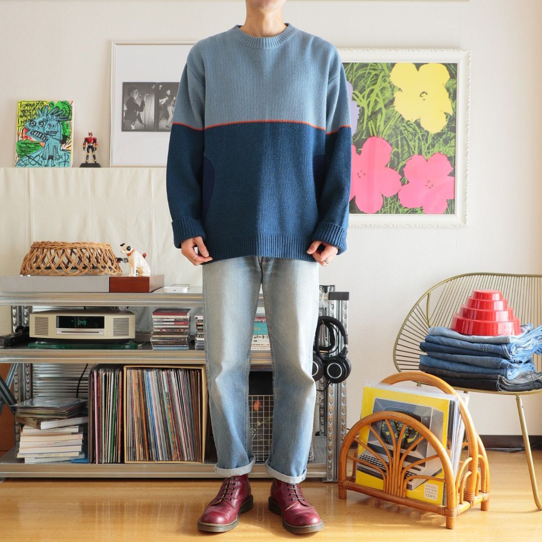 BURTON 90s Wool Line Sweater バートン ヴィンテージ ニット セーター