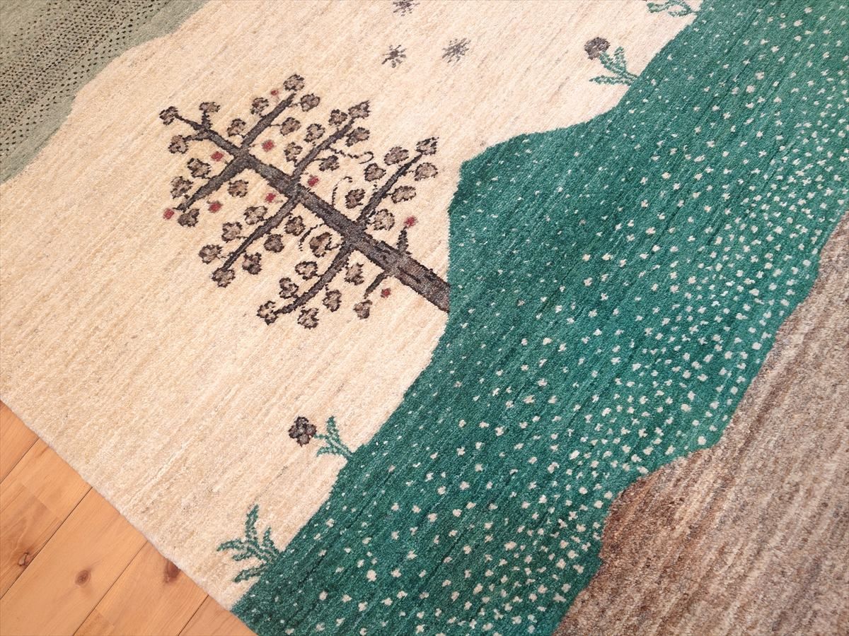 天然ラグ ガゼニラハット