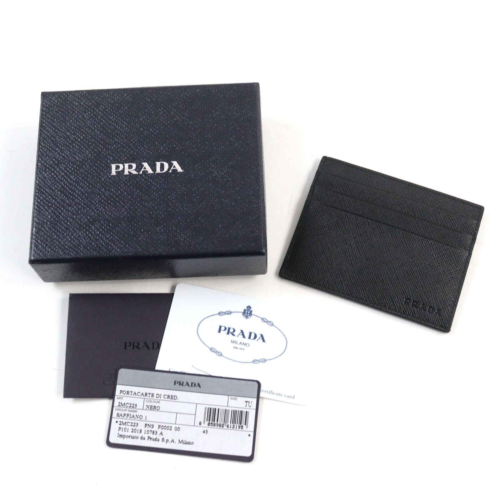 極美品●PRADA プラダ 2MC223 サフィアーノレザー 付属付き 楽天市場】【中古】【Aランク】PRADA プラダ カードケース
