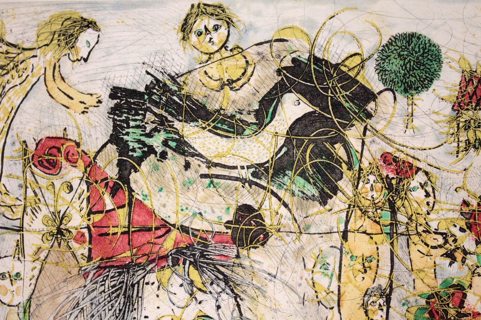 渋谷栄一 銅版画『白い鳥』【真作保証】 絵画 E6_B8_8B_E8_B0_B7_E6_A0_84_E4_