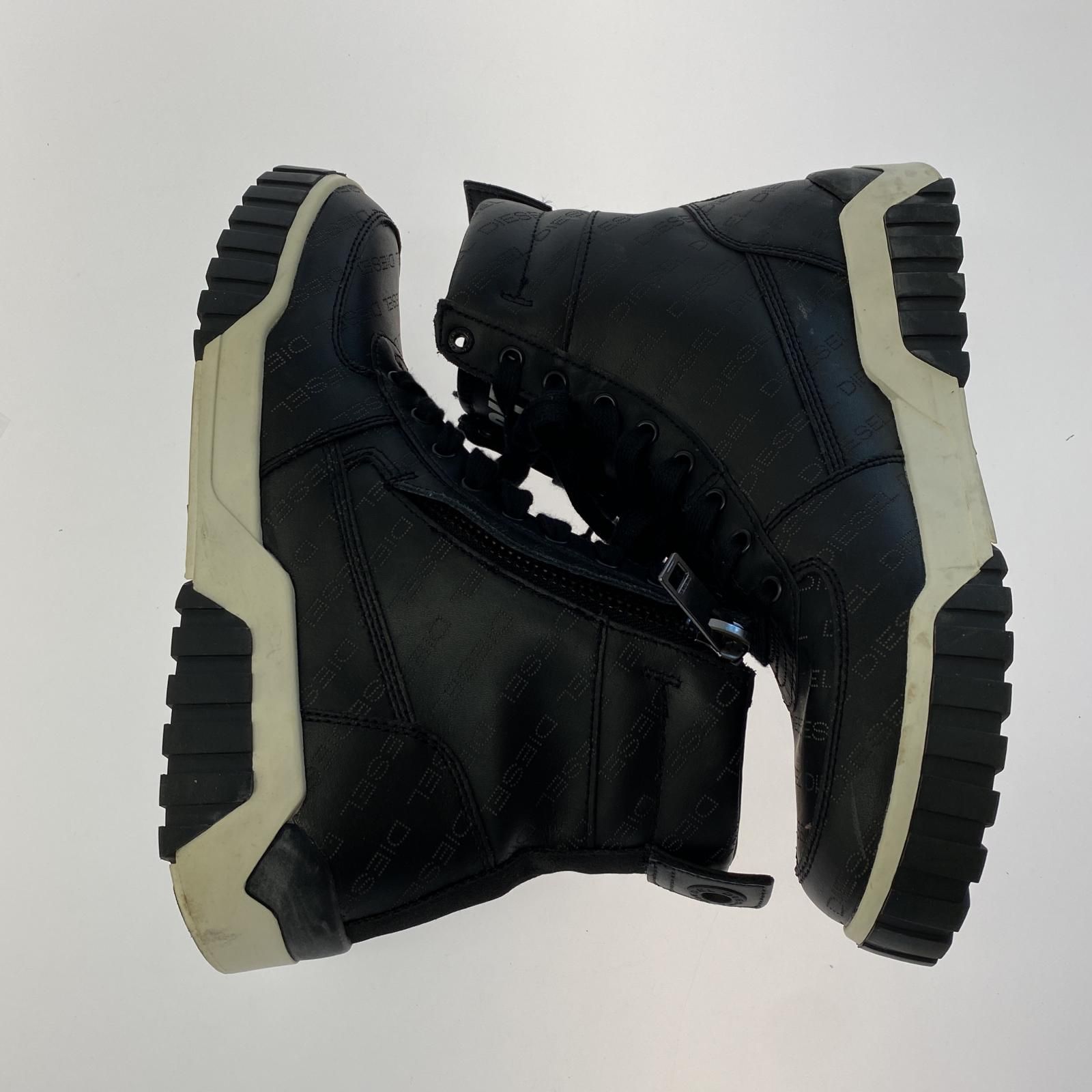 DIESEL ディーゼル S-RUA MIDスニーカー size27cm/ブラック メンズ