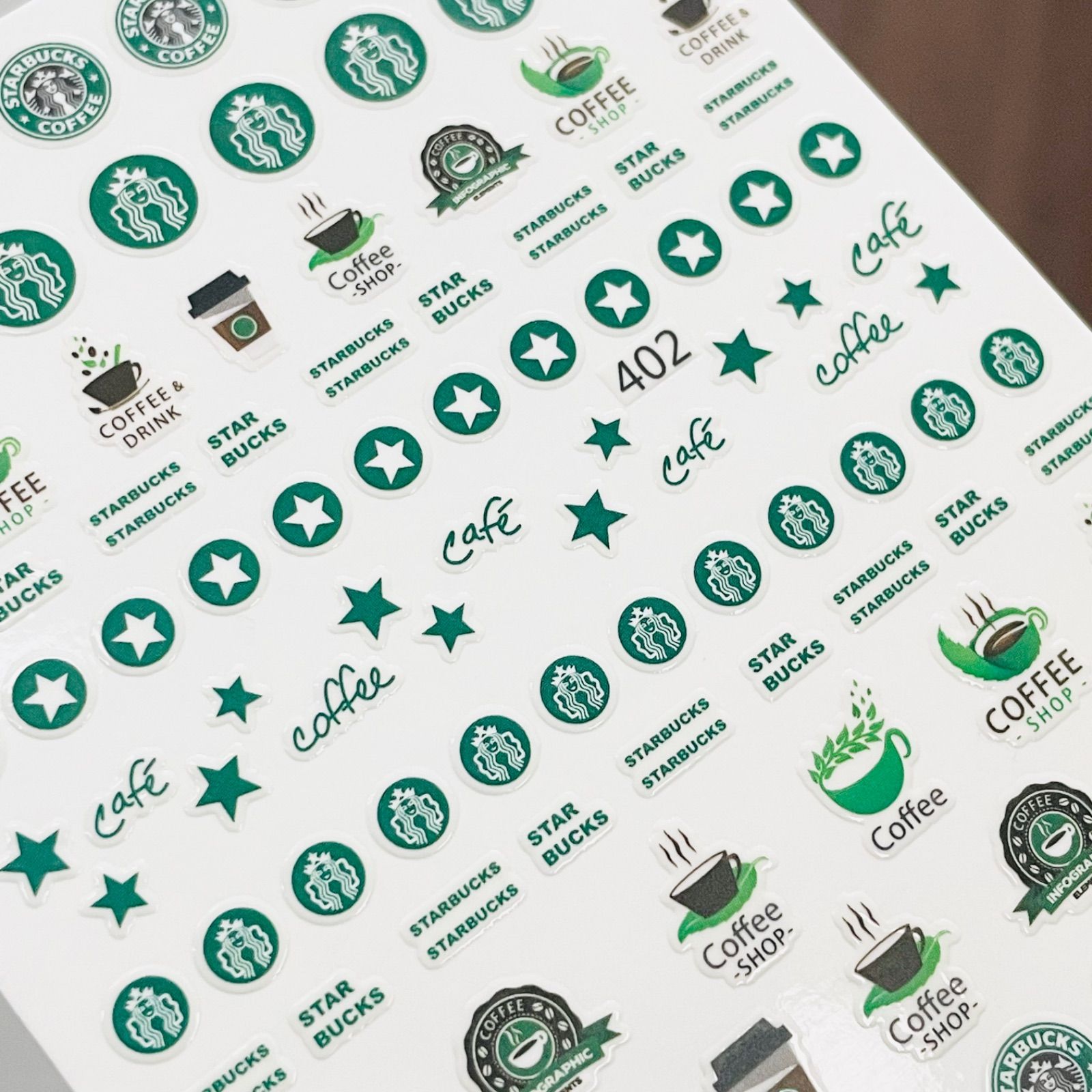 スターバックス ネイルシール コーヒー スタバ Starbucks - メルカリ