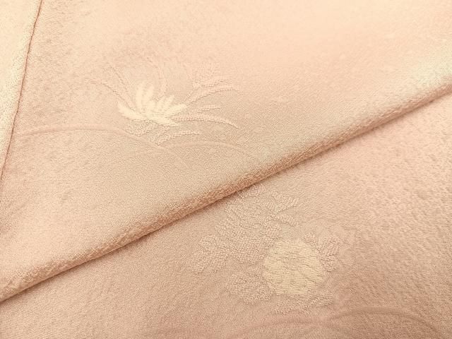 平和屋着物○本加賀友禅作家 柿本一郎 小紋 草花文 正絹 逸品  