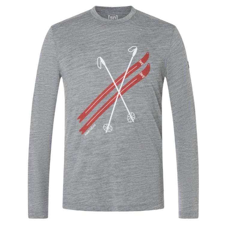 25秋冬 エスエヌ スーパーナチュラル sn super natural メンズ クリセード スキー 長袖Tシャツ snmp 02058 トップス ロンT メリノウール ヨガ ピラティス フィットネス