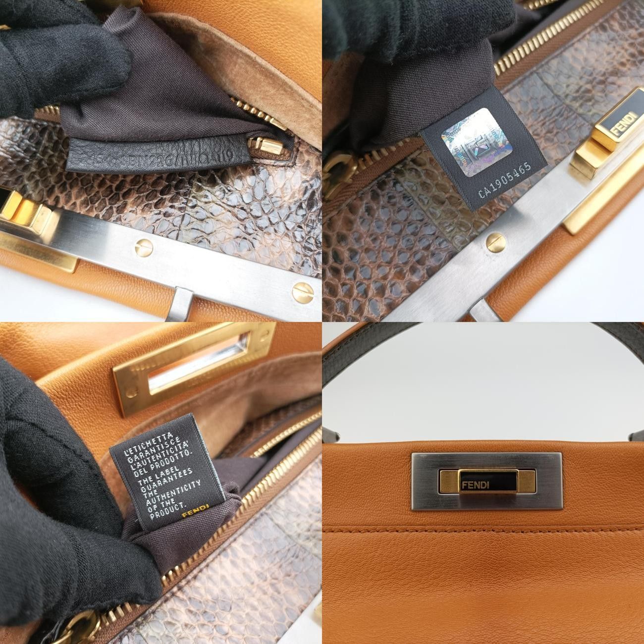 フェンディFendiピーカブーブラウンレザー8BN2262454-8BN226