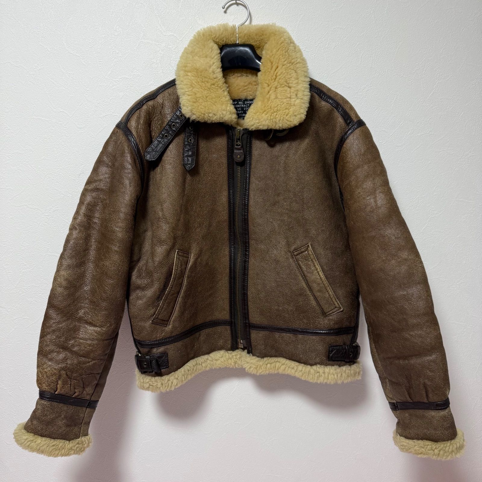 ミリタリークロージング エアフォースジャケット ムートジャケット B-3 羊革