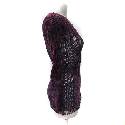 イッセイミヤケ ISSEY MIYAKE カットソー メッシュ フリンジ イッセイミヤケ ISSEY MIYAKE カットソー メッシュ フリンジ
