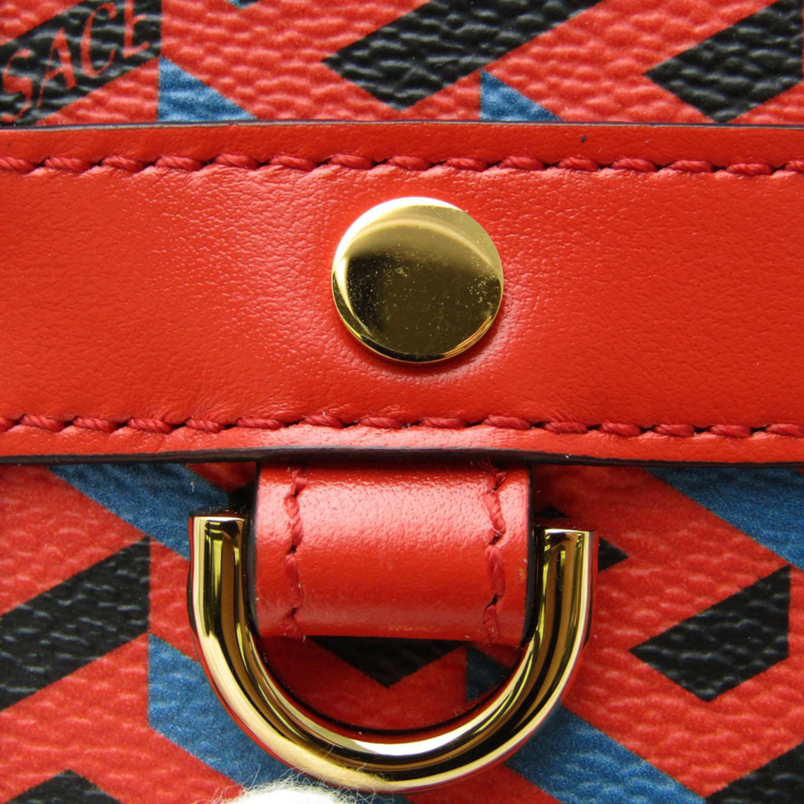 【美品】シグネチャー　レザーポーチ　グレカ　Versace　おしゃれ ヴェルサーチェ(Versace) ラ グレカ シグネチャー レディース