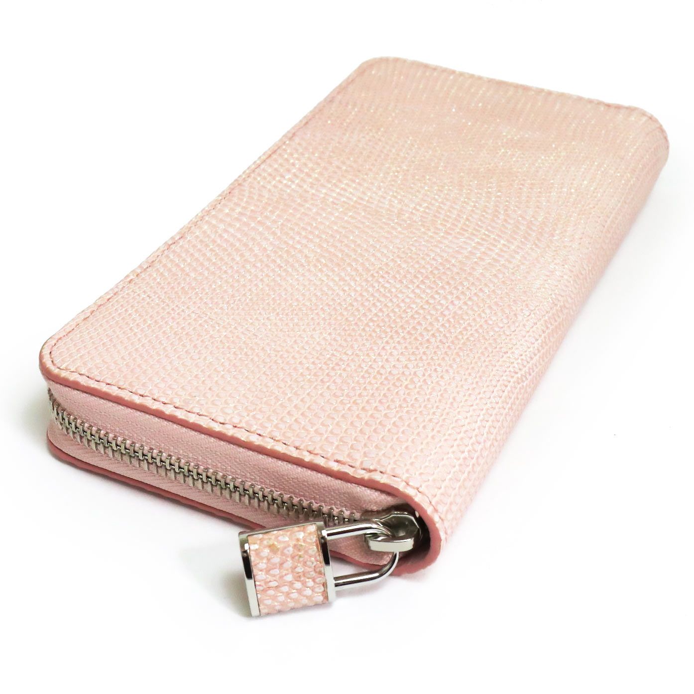 （新品・未使用品）ルイ ヴィトン LOUIS VUITTON ジッピー ウォレット パドロック ラウンドファスナー 長財布 リザード エキゾチックレザー ローズモルドレ グリッターピンク シルバー金具 N96362 箱付 ルイ ヴィトン ジッピー ウォレット パドロック ラウンドファスナー 長
