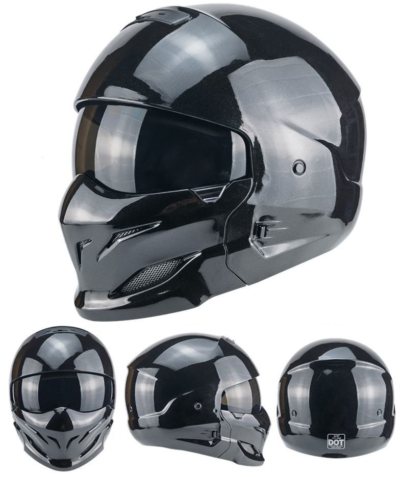 激安！新品！ガラス繊維オフロードヘルメット フルフェイスヘルメット艶ありホワイト セキュリティ・セーフティ