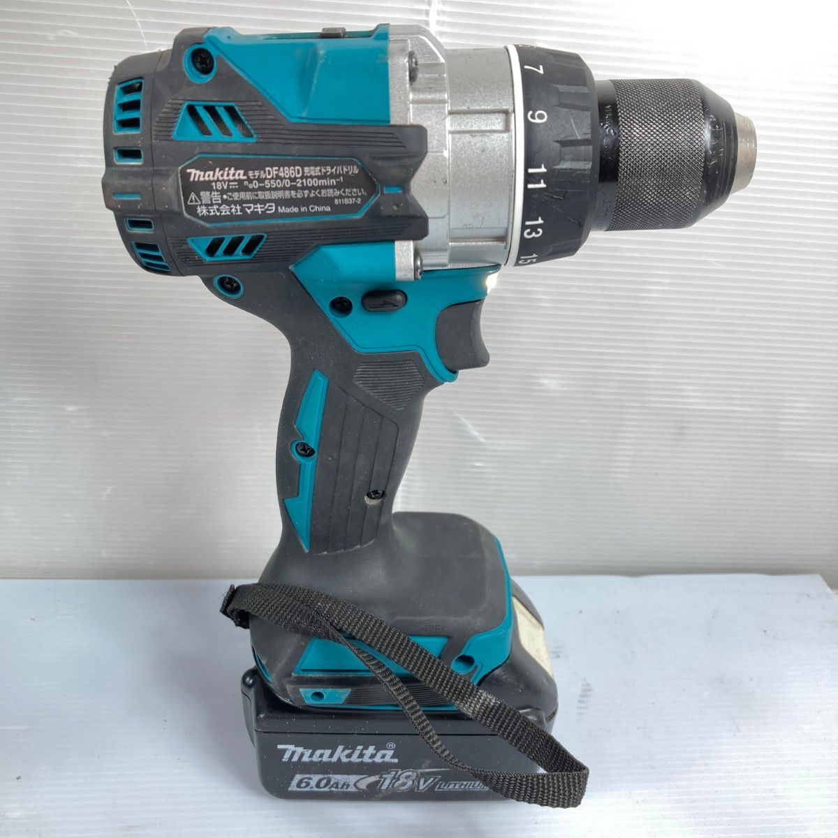 ＊＊MAKITA マキタ 18V 充電式ドライバドリル バッテリ1個 充電器 ケース付 PSEマークあり DF486D ブルー HRDEVELOPMENT_JP