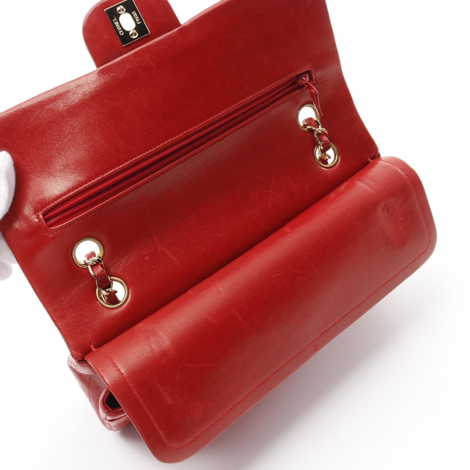 シャネル CHANEL ショルダーバッグ マトラッセ Wフラップ A01112