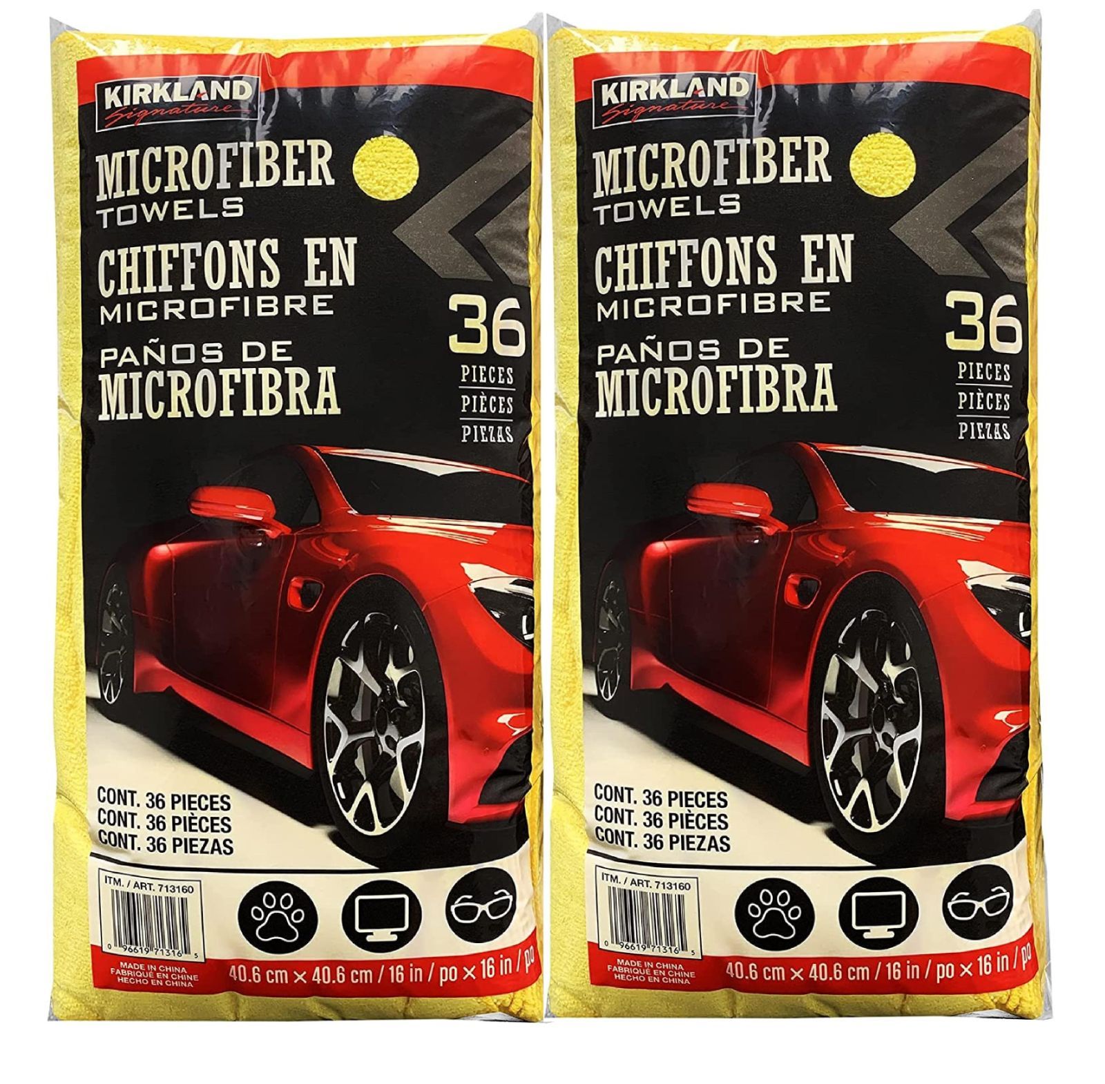 ハナ カークランド マイクロファイバータオル 36枚×2個 72枚