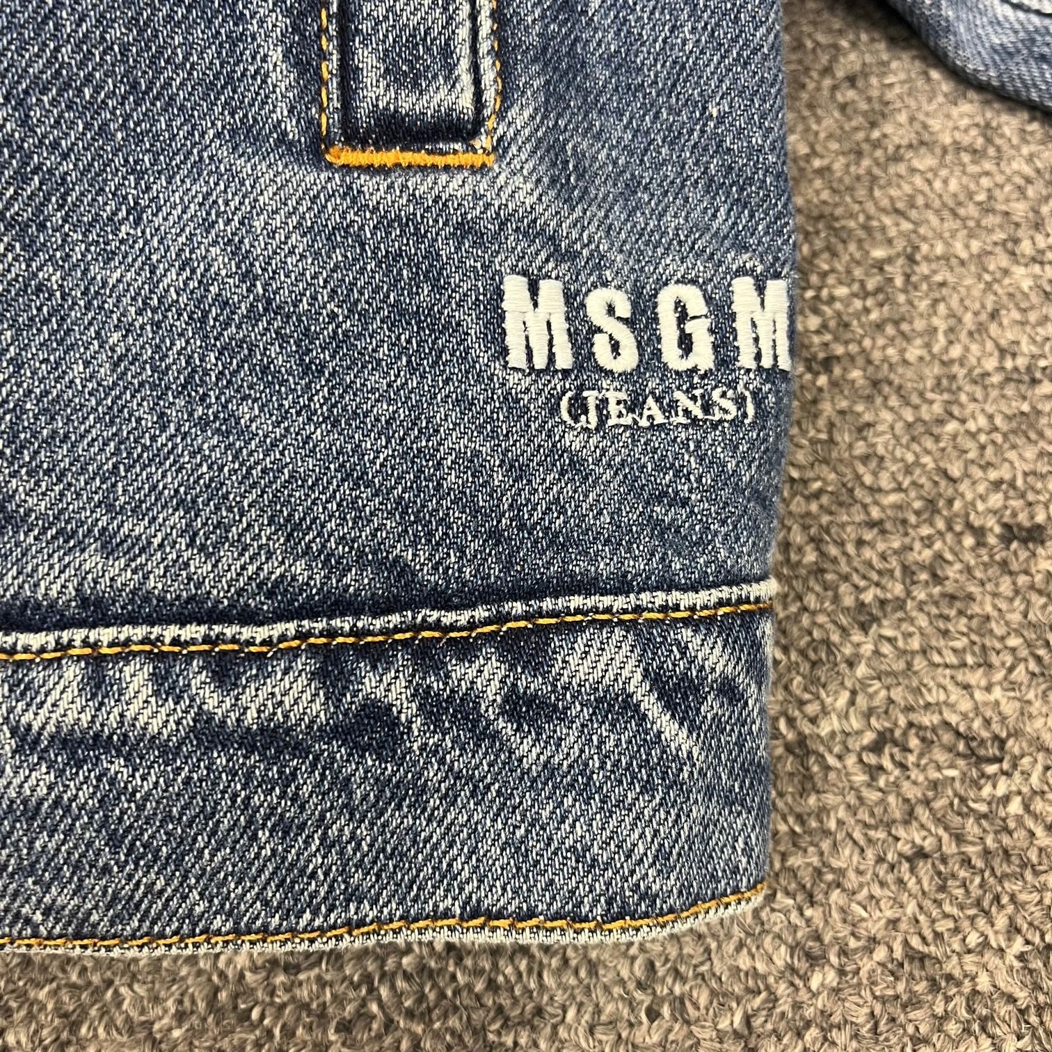 MSGM Back Logo Denim Jacket デニムジャケット Gジャン