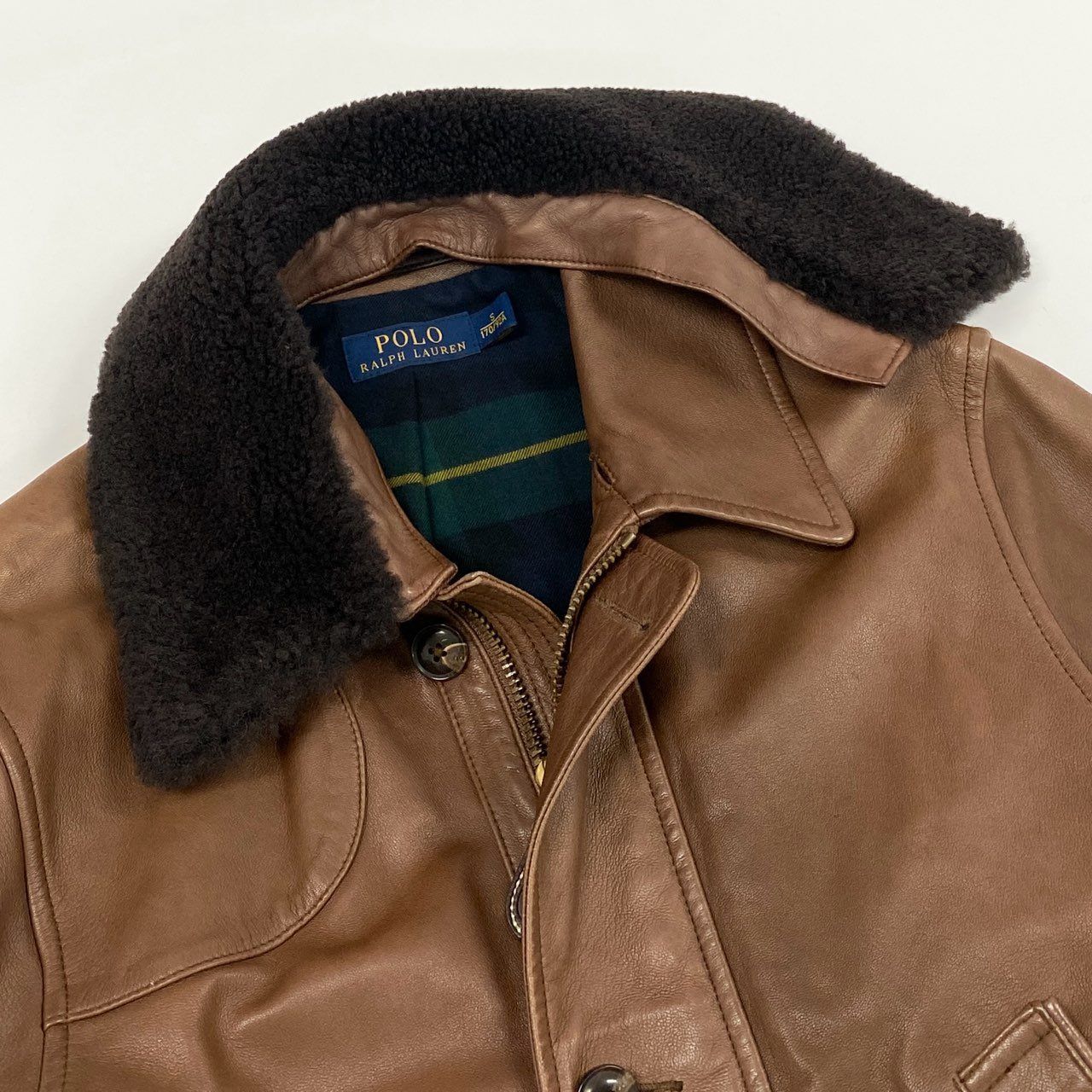 ラルフローレン　レザージャケット（羊革） 75i8 POLO RALPH LAUREN ポロラルフローレン BURHAM CAR COAT バーハム