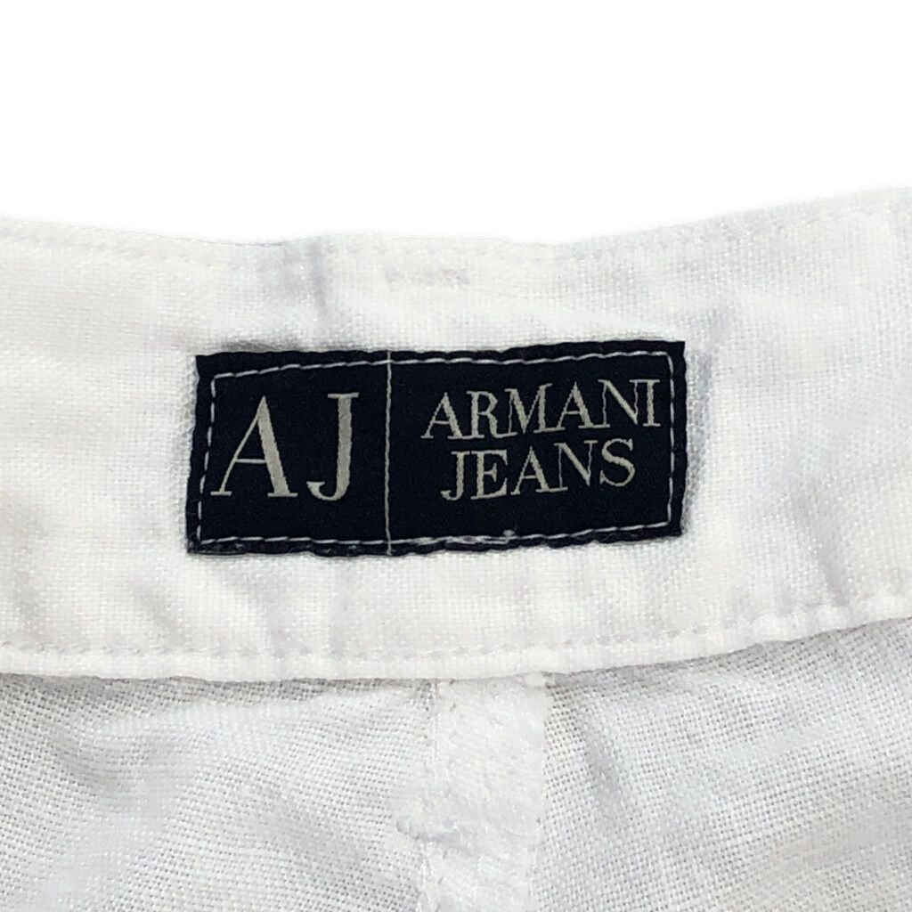  ARMANI JEANS アルマーニ ジーンズ リネンパンツ ホワイト メンズ W 36 L 31相当 古着 V 6381 その他 メンズ