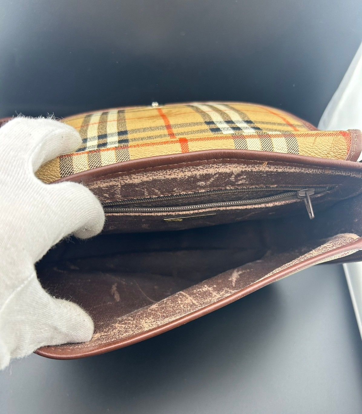 【BURBERRY】希少 ビンテージ品 ボストンバッグ 今日特価】Burberry バーバリー ハンドバッグ ヴィンテージ風で