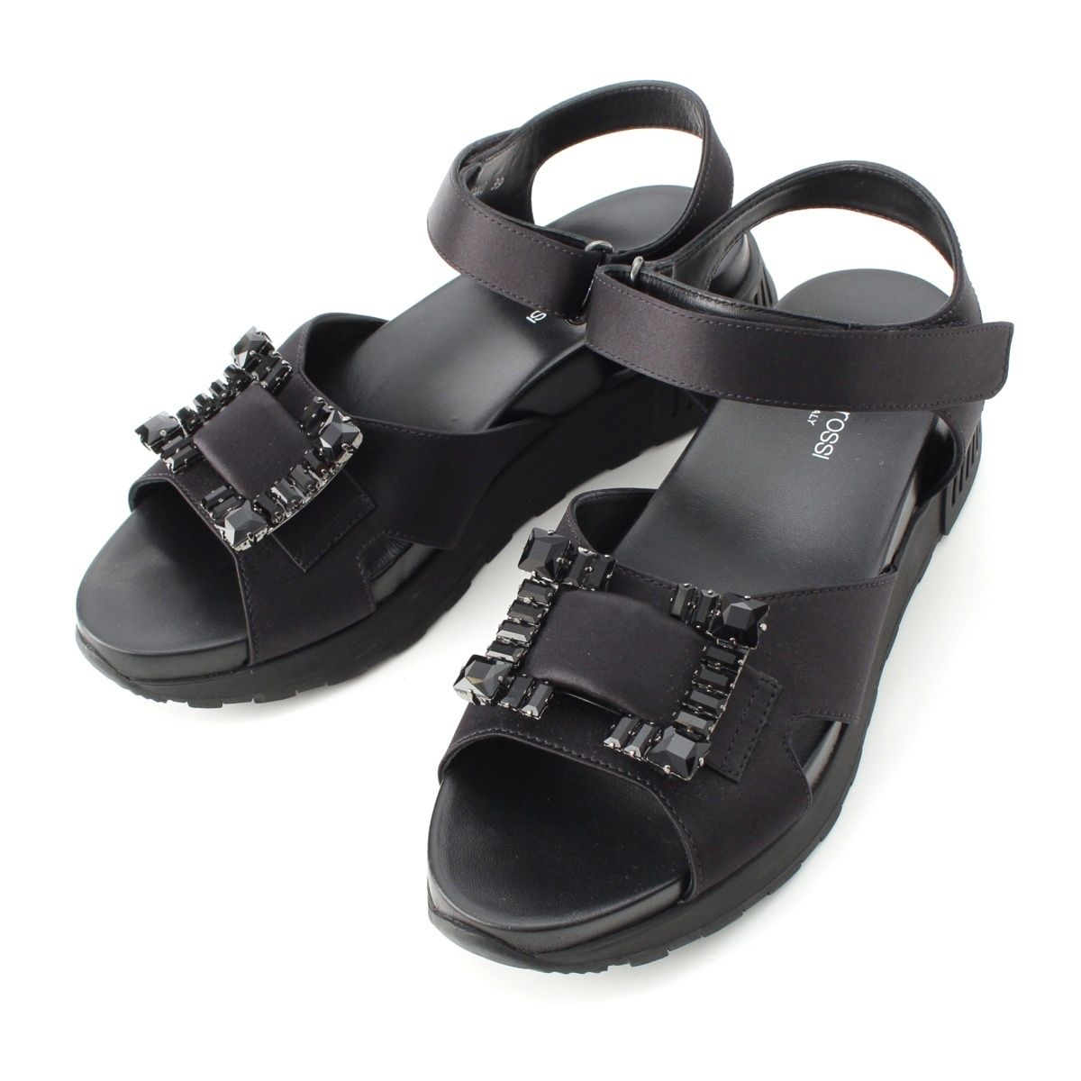 セルジオロッシ 23SS ドゥロワー別注 SR RUNNING SANDALS バックル サンダル ブラック 39