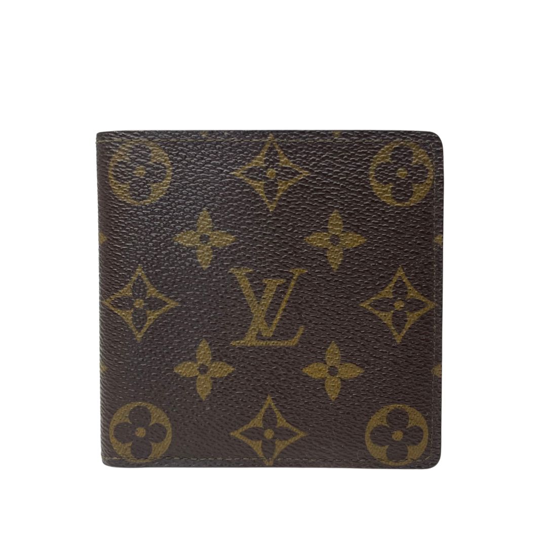 2755 LOUIS VUITTON ルイヴィトン モノグラム 二つ折り財布 ポルトフォイユ マルコ