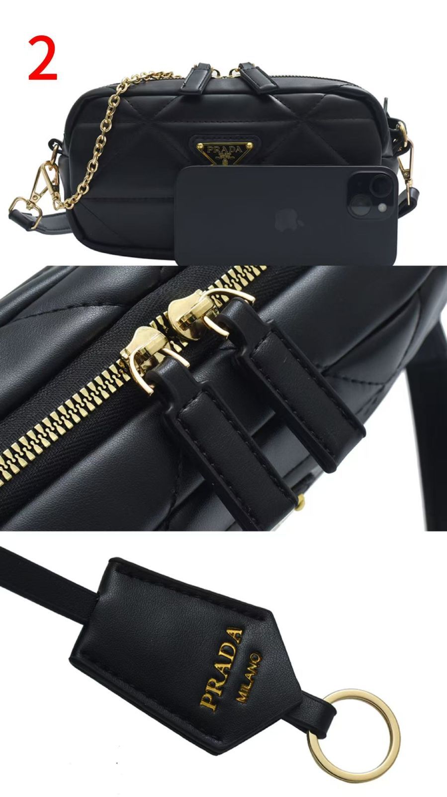 【超人気】PRADAプラダ　ポーチ　ノベルティショルダーバッグ ギフトボックス】【 限定大人気】 PRADA プラダ ノベルティ