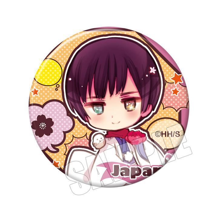 ヘタリア】日本/アメリカ 他 国擬人缶バッジ16種フルセット58mm - メルカリ