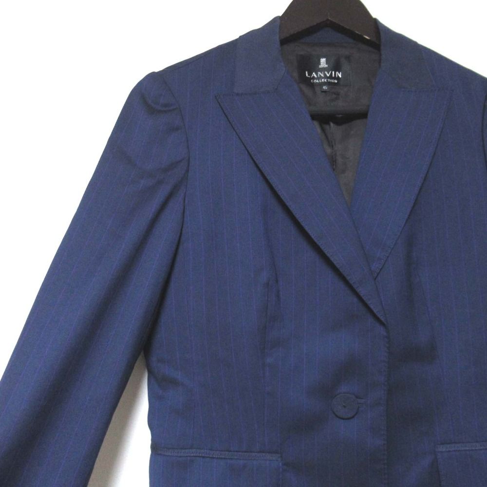 美品 LANVIN COLLECTION ランバンコレクション ピンストライプ柄
