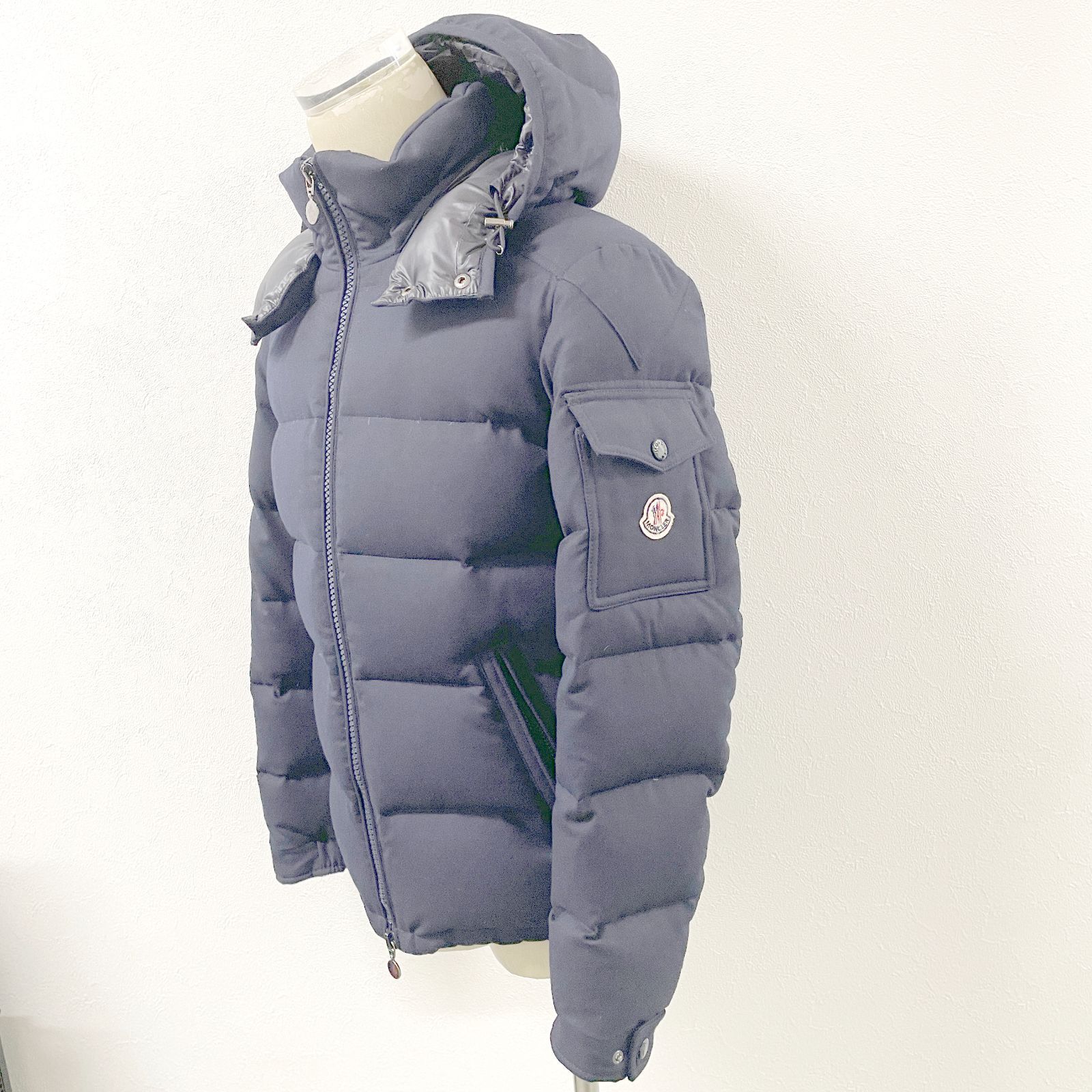 □モンクレール MONCLER モンジュネーブル ネイビー サイズ1 A24-1703 