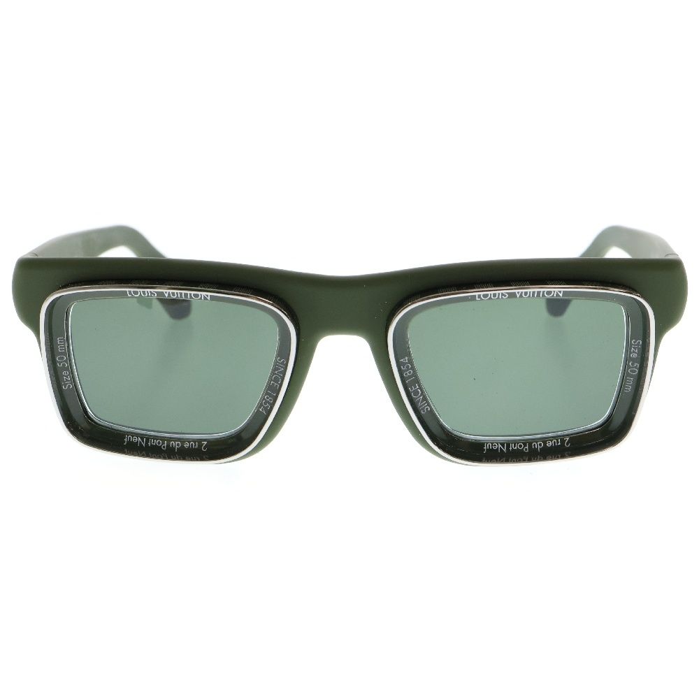 Louis Vuitton サングラス 黒 グリーンレンズ