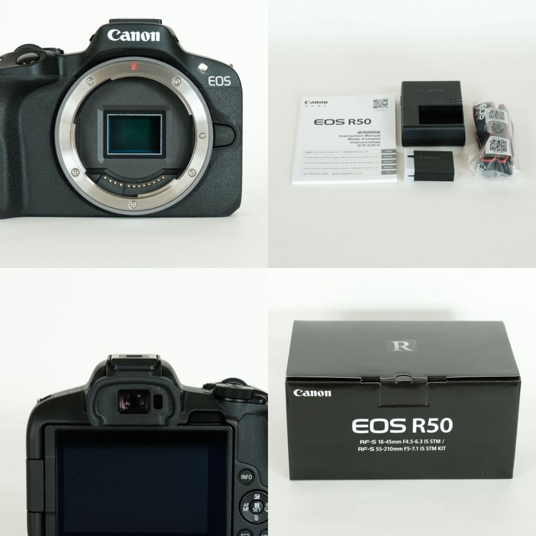 美品｜シャッター数2.3万回以下］ Canon EOS R50 ［ブラック］ CANON EOS R50 ダブルズームキット [ブラック] 価格比較 - 価格.com